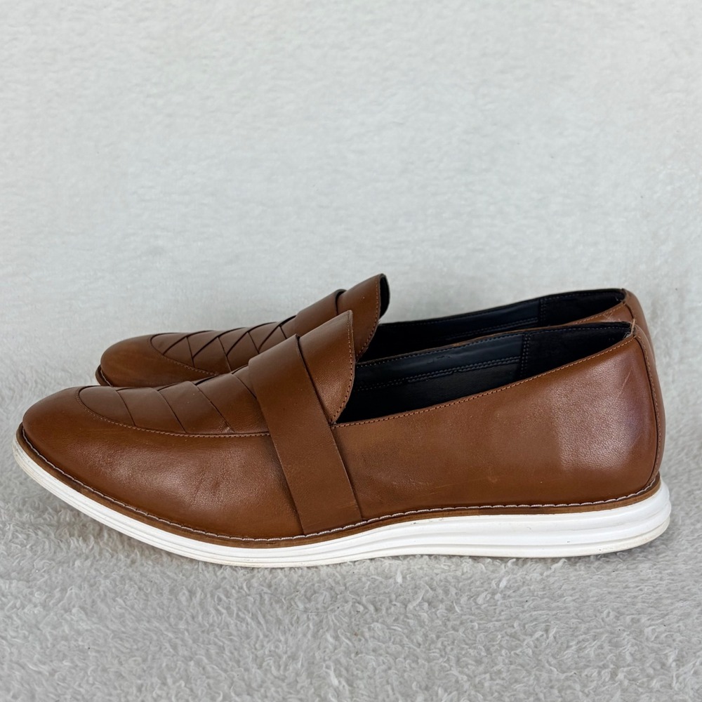 Cole Haan Grand.OS Womens Loafers W15302 British Tan Leather Slip On 11B - Picture 3 of 12